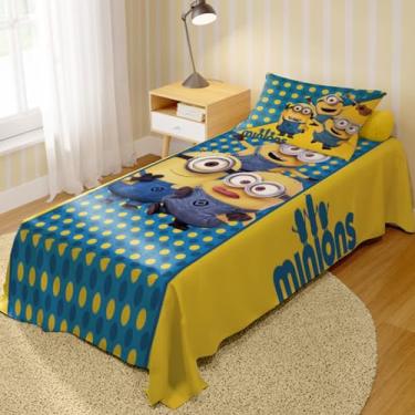 Imagem de Jogo de Cama Lençol + Fronha Quarto Infantil Personagens MNS