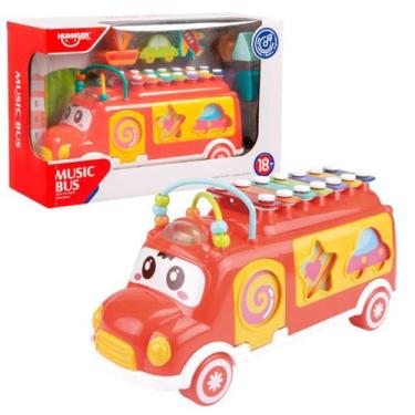 Imagem de Brinquedo Infantil Ônibus Interativo Xilofone Didático - Shiny Toys
