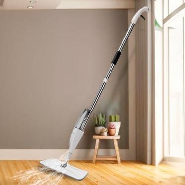 Imagem de Esfregão Spray Regulável para Limpeza Rápida Pano Microfibra Lavável -