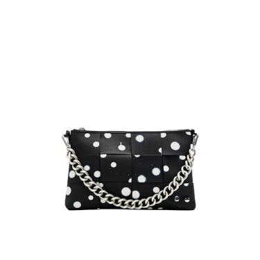 Imagem de Desigual Bolsa tiracolo M Woven Droplets, Preto, One Size