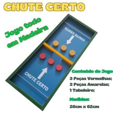 Imagem de Jogo Chute Certo - Chutes ao Gol Tabuleiro Estilingol Futebol de Botão