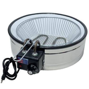 Imagem de Fritadeira Elétrica Industrial Tacho 7L Profissional Esmaltado - Alime
