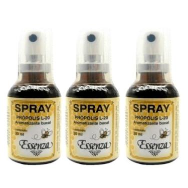 Imagem de Kit 3 Aromatizante Spray Bucal Própolis L-20 30Ml - Essenza