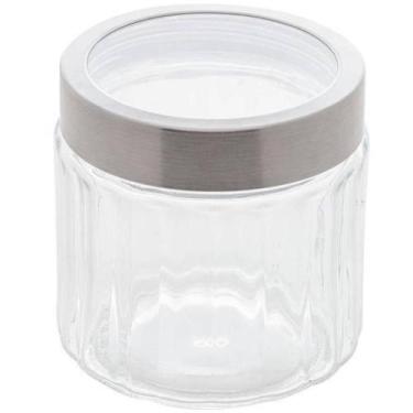 Imagem de Pote de Vidro Borossilicato Porta Mantimentos Lyor 870ml Tampa Inox Sy