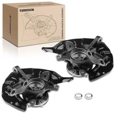 Imagem de A-Premium 2 conjuntos de junta de direção dianteira e cubo de rolamento de roda compatíveis com Lexus RX400h 06-08 e Lexus RX350 07-09, RX330 04-05 e Toyota Highlander 06-07, substitui # 4321208020,