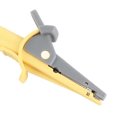 Imagem de Grampo de Teste Isolado de 20 Mm de Abertura de Teste Atual para Projetos Elétricos e Testes de Tensão - PA Bainha Isolante, Aço Banhado - Adequado para Carros e Caminhões (Vermelho) (Preto) (Amarelo)