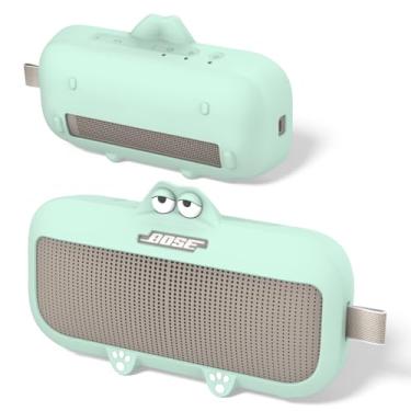 Imagem de Capa de silicone Kawaii fofa de desenho animado para alto-falante Bose SoundLink, capa protetora antiarranhões à prova de choque compatível com alto-falante Bluetooth portátil Bose SoundLink Flex (2ª