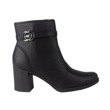 Imagem de Bota Dakota DA822 Feminino Preto cano curto salto baixo