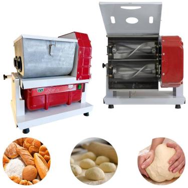 Imagem de Amassadeira Masseira ABM-5 Basculante Semi Rápida 5 Kg Bivolt Tacho Alumínio Maná