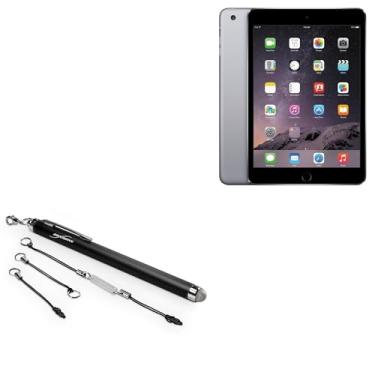 Imagem de Estilo capacitivo BoxWave para Apple iPad 3, novo iPad (3ª geração), iPad 2, iPhone 4, iPhone 4S, iPod Touch, Amazon Kindle Fire, Blackberry Torch, HTC Amaze 4G, Desire HD, EVO 4G, Flyer, Motorola Droid RAZR, Photon 4G, todos os tablets de tela sensível ao toque - Jet Black