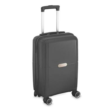 Imagem de Mala de Bordo Executiva Compacta 34L Cadeado com Segredo para Viagem Cinza