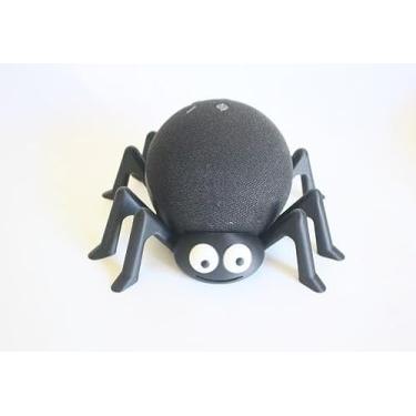 Imagem de Suporte Alexa Echo Dot 4° e 5° Geração Modelo Aranha - Impressão 3D (Olhos Pretos)