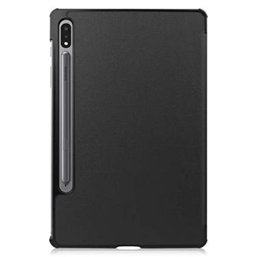 Imagem de Maxgood Capa Smart Case Compatível Galaxy Tab S6 10.5'' SM-T865 SM-T860 2019 -Preto Leve, PU de qualidade,Anti-impressões digitais,Resistente a arranhões