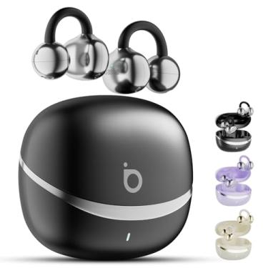 Imagem de Basike Fone de Ouvido Esportivo Bluetooth 5.4, Som Estéreo Hi-Fi, ENC com Suporta Chamadas de Voz, 40h de Bateria, Para Corrida e Exercícios, Clip-On com Áudio Aberto – Preto