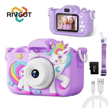 Imagem de Câmera Digital HD Infantil À Prova De Choque Filmadora Selfie Para Men