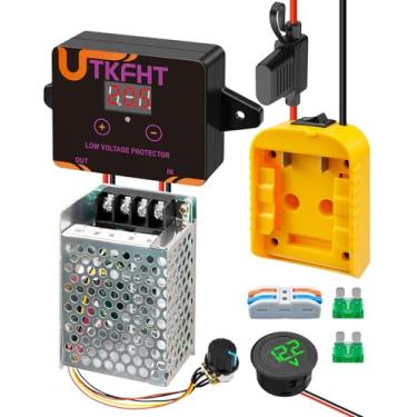 Imagem de UTKFHT Kit Adaptador De Bateria Power Wheel Upgrade Compatível Com Bateria Dewalt M18 20V Com Protetor De Baixa Tensão, Kit De Conversão De Bateria Para Caminhão De Controle Remoto Faça Você Mesmo,