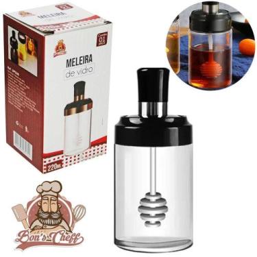 Imagem de Meleira Vidro Tampa Plastico + Pegador 220Ml 14X6Cm Bon Chef - Bons Ch