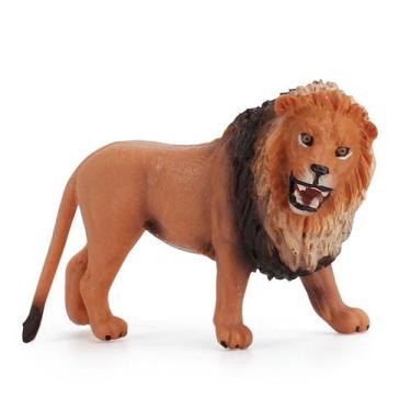 Imagem de Figura: Leão, animal selvagem realista em PVC, pintado à mão, 9 cm - y