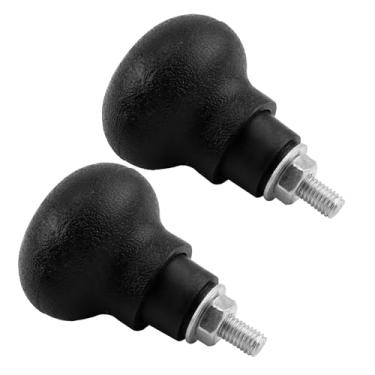 Imagem de 2 peças giratórias de botão de volante, bola auxiliar de giro de parafuso de 8 mm, giratório universal antiderrapante para volante, acessórios para carros/caminhões/empilhadeiras/tratores/barco