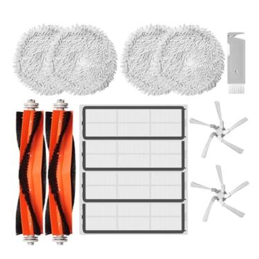 Imagem de Mop Cloth Compatible With XMI Dreame W10 W10 Pro Robotic Vacuum Cleaner Main Side Brush Detachable Mop Rags Stent Hepa Filter Accessories(Set4)