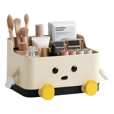 Imagem de Organizador Mesa Escritório 4 Compartimentos Cartum Multiuso