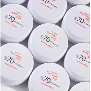 Imagem de SUMMER DAY Protetor Solar Mineral em Pó Compacto, FPS 70, Pele Média, Antienvelhecimento 10g