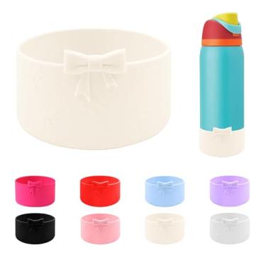 Imagem de CDYLDXG Bota antiderrapante de silicone com laço de 8,5 cm para garrafa de água Owala de 947 ml, garrafa de água de aço inoxidável FreeSip/Twist/flip, acessório de capa inferior de manga protetora