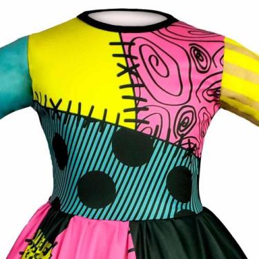 Imagem de Fantasia de Halloween Infantil Sally Jack Esqueleto - Fantasias Carol 