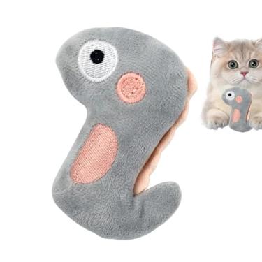 Imagem de Brinquedo de pelúcia para cães, brinquedos de pelúcia para animais de estimação,Brinquedos de para cães resistentes à mastigação - Boneca de figura interativa recheada para gatinho e cachorrin