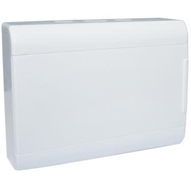 Imagem de Quadro De Distribuição De Sobrepor Porta Opaca 12 Din - Scv12po - Steck Quadro Sobrepor 12 Disj. Din Po Steck Scv12.po