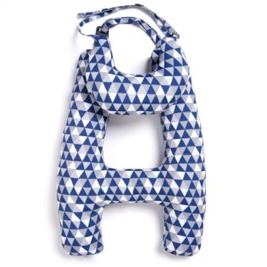 Imagem de Travesseiro de Viagem em Formato H com Almofada de Pescoço – Fibra Siliconada – Infantil e Adulto(BAND MARINHO)