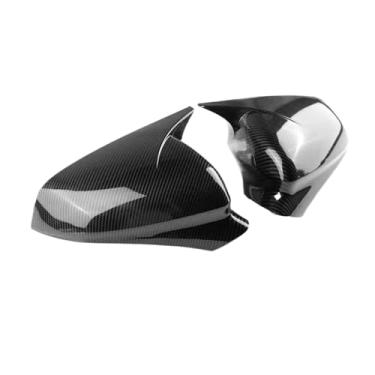 Imagem de 2 peças capa de espelho de carro compatível com SEAT Cupra Formentor 2020~2025 pasta tampa asa de fibra de carbono acabamento preto adesivo parte acessórios(Carbon Fiber)