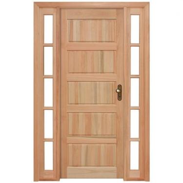 Imagem de Porta de Almofadas com Marco com Vitrôs Dos Dois s Rondosul Abertura E