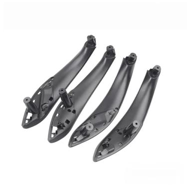 Imagem de 4 pçs preto/bege esquerda direita frente traseira interior do carro maçaneta da porta puxar guarnição capa Compatível com bmw f30 f31 f32 f33 f35 f36 f80(Black Interior)