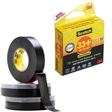 Imagem de Fita Isolante Alta Temperatura 3M Orig. Scotch 33+ 19x10Mts