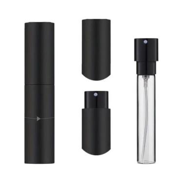 Imagem de Atomizador De Perfume De Viagem Preto 10ml Recarregável Frasco Mini Sp