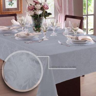 Imagem de Toalha de mesa Jacquard 6 Lugares  Admirare, Silver