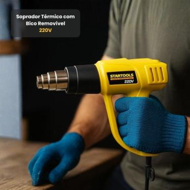 Imagem de Soprador Térmico com Bico Removível 2000W 220V Aquecimento Rápido Alta