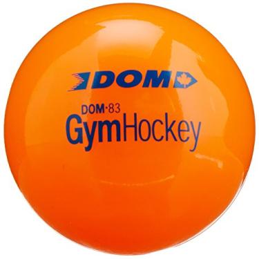 Imagem de Dom DOM-83/40.000 bola de hóquei para hóquei de chão/lacrosse, tamanho 3, plástico, laranja