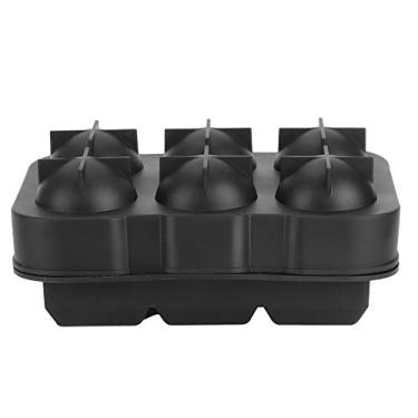 Imagem de Bandejas de cubo de gelo de silicone preto, molde de cubo de gelo de grau alimentício DIY, para bar e restaurante de bebidas em casa