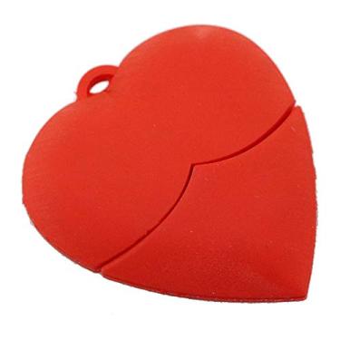 Imagem de 4GB Heart Model USB Flash Drive USB 3.0 Dispositivo armazenamento USB Flash Disk USB Drive USB 3.0 Memory Stick USB Stick U Disk Pen Drive USB Flash Memory USB Disk Armazenamento dados - Vermelho