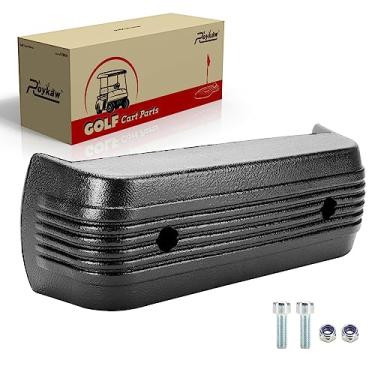Imagem de Roykaw Para-choque dianteiro de carrinho de golfe com parafusos se encaixa para carrinho de golfe 1993-up Club Car DS Gas and Electric, plástico moldado durável, acessórios de travessia de pára-choques preto, OEM#1016868