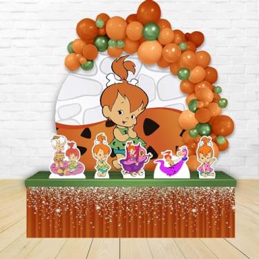 Imagem de Kit Decoração Painel Redondo Festa de Aniversário Infantil Pedrita