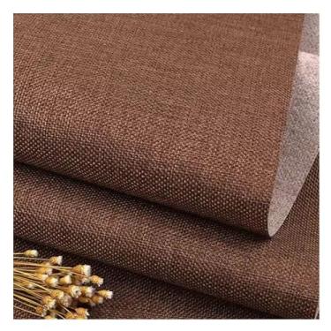 Imagem de Costura e Tecido Tecido De Algodão E Linho De Cor Sólida Material De Pano De Costura Por Jarda, Tecido De Costura De Artesanato DIY Tecido Bordado Para Estofamento Capa De Cadeira De Sofá (Color : Kh