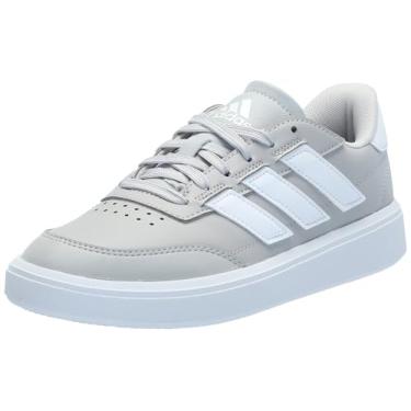 Imagem de adidas Tênis masculino Courtblock, Cinza/branco/branco, 41