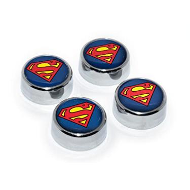 Imagem de Superman DC Comics Tampas de parafuso para moldura de placa de carro