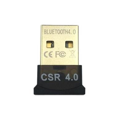 Imagem de Adaptador USB Bluetooth 4.0 CSR Dongle Para PC e Notebook - Preto - Ex