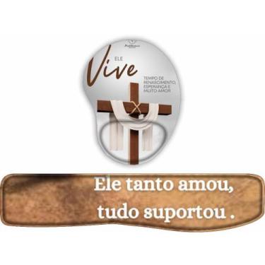 Imagem de KIT Mouse Pad + Apoio de teclado Imagens Do Real Signficado Da  Páscoa