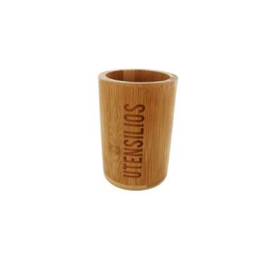 Imagem de Porta Utensílios Bambu 14cm Ecokitchen Mimo BM22105 - Mimo Style