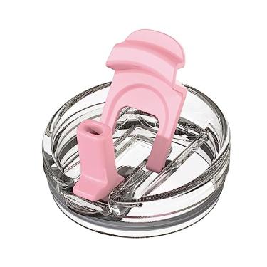 Imagem de Zukro Tampa de substituição para copo redutor de 1,417 g e 1134 g, adequado para copo Yeti Rambler de 1,190 g, 992 g, 850,5 g, tampa de canudo dobrável 2 em 1 à prova de vazamento, encaixe para copo